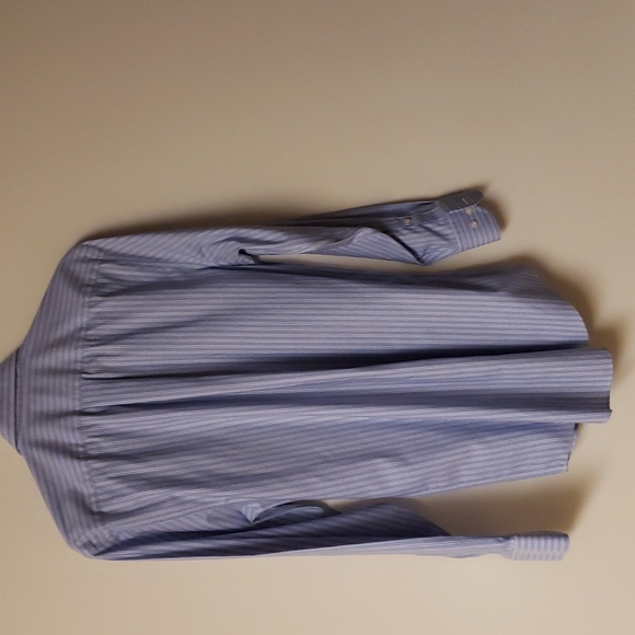 Stafford Men's baby blue Regular fit 15 dress shirt - Picture 3 of 3